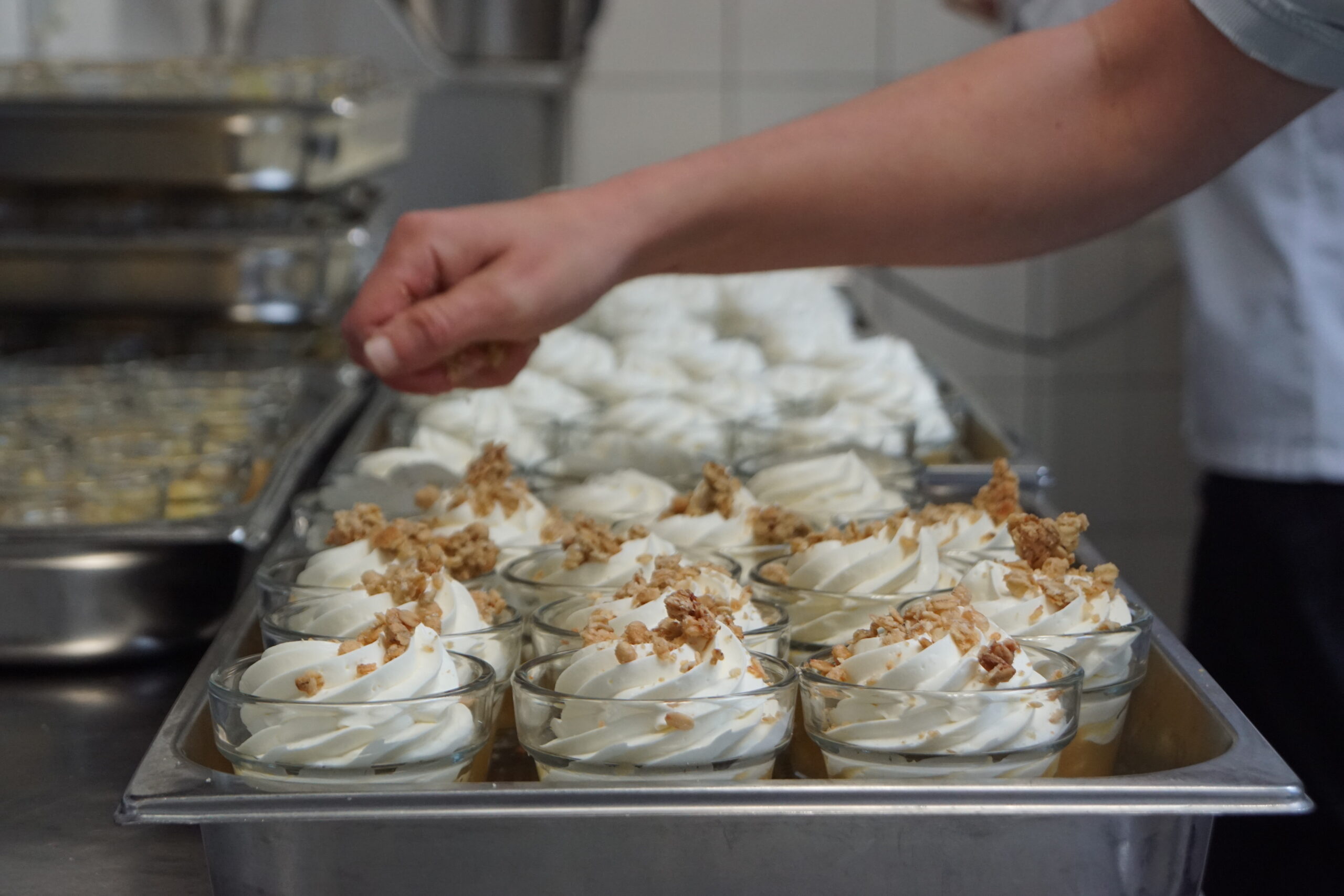 Préparation des desserts